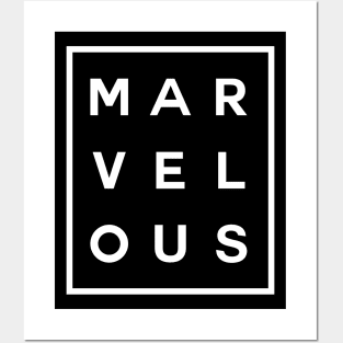 Marvelous Boxed (White) Posters and Art